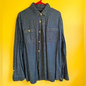 Banana Republic striped denim L/S button up